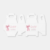 Ballotins Coquette de la botte rose moderne Graduate Graduat (Déplié)