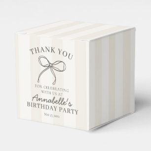 Ballotins Coquette noire Bow Beige Anniversaire Dessert