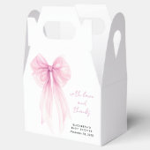 Ballotins Coquette rose Bow Baby Girl Douche Merci (Ouvert)