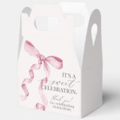 Ballotins Coquette Rose Bow Girl Anniversaire cadeau de fête (Ouvrir)