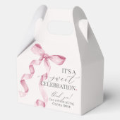 Ballotins Coquette Rose Bow Girl Anniversaire cadeau de fête (Verso)