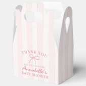 Ballotins Coquette Rose Bow Pastel Baby shower Dessert (Ouvrir)