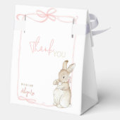 Ballotins Coquette rose Bow Pierre le lapin 1er anniversaire (Verso)