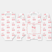 Ballotins Coquette rose cerise baby shower faveurs customisé (Déplié)