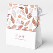 Ballotins Coquillages de plage aquarelle mariage chic côtier (Arrière)