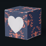 Ballotins Corail et Marine Queen Bee Motif<br><div class="desc">Corail et bleu marine vintage reine d'abeille motif ballotin pour compléter la collection ci-dessous.</div>