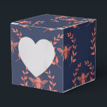 Ballotins Corail et Marine Queen Bee Motif<br><div class="desc">Corail et bleu marine vintage reine d'abeille motif ballotin pour compléter la collection ci-dessous.</div>