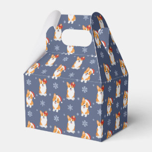 Ballotins Corgis à Santa Hats et Snowflakes Motif