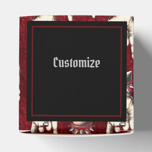 Ballotins Cornes rouges personnalisées vers le haut (Haut)