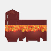 Ballotins Correspondance Thanksgiving Orange Leaf Nom Année  (Déplié)