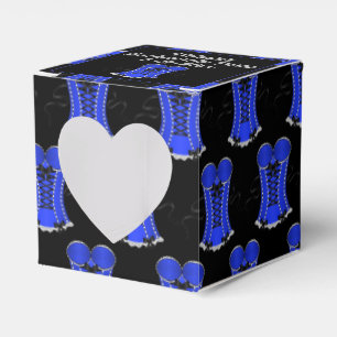 Ballotins Corset cœur bleu coquin