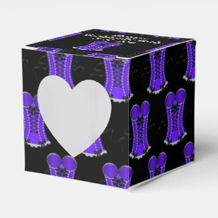 Ballotins Corset cœur violet coquin