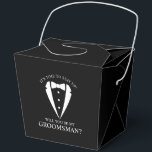 Ballotins Costume de smoking noir pour mariage Proposition p<br><div class="desc">Rendez votre mariage inoubliable – Ajoutez une touche personnelle avec des boîtes de cadeaux pour la demande des garçons d'honneur, </div>