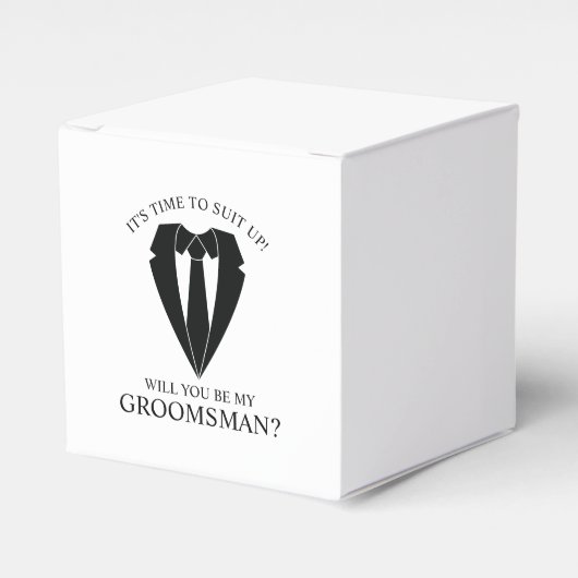 Ballotins Costume Mariage noir et Cravate Groomsman Proposit (Verso)
