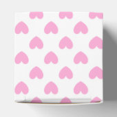 Ballotins Coton Candy Pink coeurs sur blanc (Haut)
