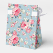 Ballotins Cottage Roses roses sur Arrière - plan bleu (Arrière)