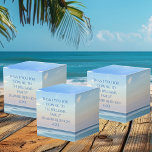 Ballotins Coucher de soleil de la fête de la famille Custom<br><div class="desc">Ce ballotin de réunion familial de plage pittoresque est entouré d'un magnifique coucher de soleil rose et orange qui touche en douceur les vagues de l'océan au-dessus du sable et de l'herbe de mer à Destin Florida. Belles boîtes de fêtes balnéaires pour une réunion de famille ou un mariage de...</div>