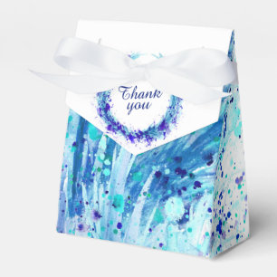 Ballotins Couleur bleu art merci boîte cadeau