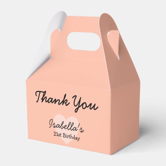 Ballotins Couleur de tendance - Ballotin de pêche douce (Verso)