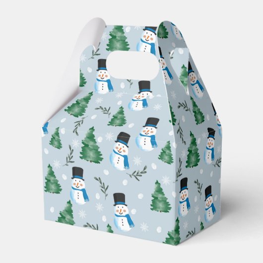 Ballotins Couleur d'eau douce Motif neige d'hiver (Verso)