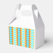 Ballotins Couleur Turquoise Bleu Orange Jaune Motif (Arrière)