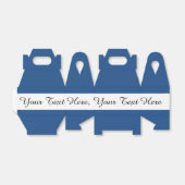 Ballotins Couleur uni bleu haut de gamme classique (Déplié)