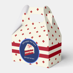 Ballotins Couleurs de gâteau de velours rouge avec image de 