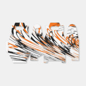 Ballotins Couleurs du Bengale Orange et lignes noires (Déplié)