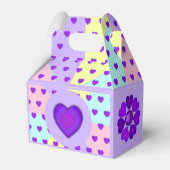 Ballotins Couleurs pastel & coeurs violets battre (Verso)