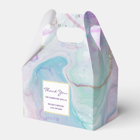 Ballotins Couleurs violettes, vertes, roses, élégantes (Verso)