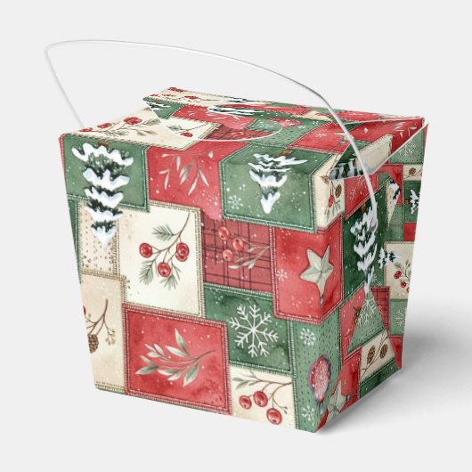 Ballotins Country patchwork christmas pattern (Arrière)