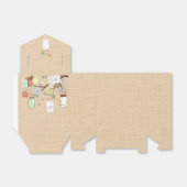 Ballotins Country Rustic Burlap et Mason Jar Ballotin (Déplié)