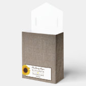Ballotins Country Rustic Tournesol & Mariage Burlap (Ouvert)