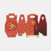 Ballotins Coupe de papier Gold Red Chinese Snake 2025 GFB (Déplié)