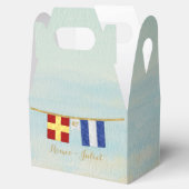 Ballotins Couples Monogramme Signal Maritime Drapeaux Aquare (Ouvert)