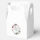 Ballotins Courbe de fleurs rose rouge et bleu (Ouvert)