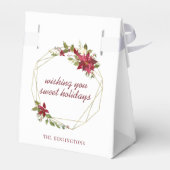 Ballotins Courbe florale géométrique de vacances moderne (Arrière)