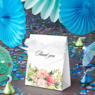 Ballotins Couronne de fleurs aquarelle bohème pour mariage