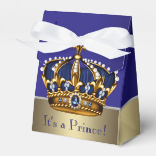 Ballotins Couronne d'Or Bleu Petit Prince Baby Shower
