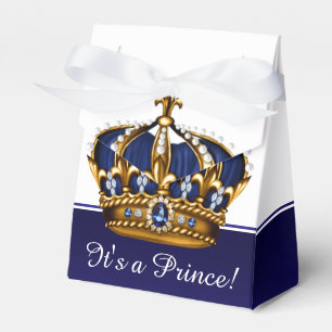 Ballotins Couronne d'or Bleu Petit Prince Garçon Baby Shower