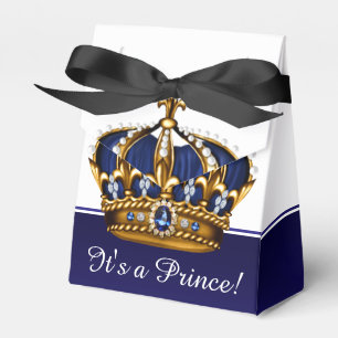 Ballotins Couronne d'or Bleu Petit Prince Garçon Baby Shower