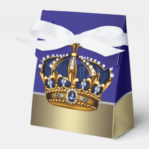 Ballotins Couronne d'or Bleu Petit Prince Garçon Baby Shower