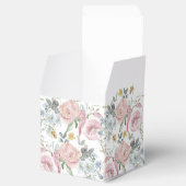 Ballotins Couronne florale élégante Monogramme de mariage (Ouvert)