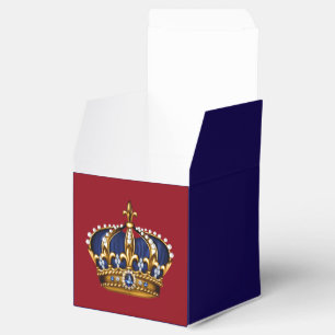 Ballotins Couronne princière bleue rouge et or