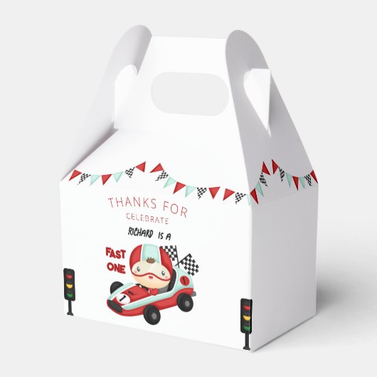 Ballotins Course de voitures de course thème d'anniversaire  (Verso)