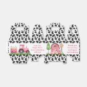 Ballotins Cow Pink Farm Barnyard Ballotin de fête d'annivers (Déplié)