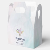 Ballotins Crâne Boho avec Papillons et Fleurs Merci (Ouvert)