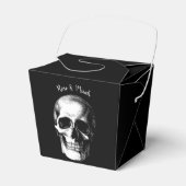 Ballotins Crâne gothique Halloween Mariage Faveur Boxes (Verso)