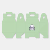 Ballotins Crâne n Os vert gable ballotin moyen (Déplié)