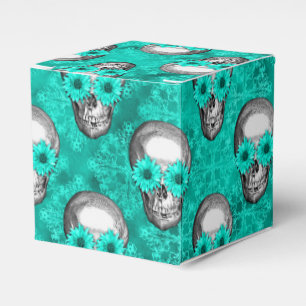 Ballotins Crânes turquoise et série tournesol Design 11